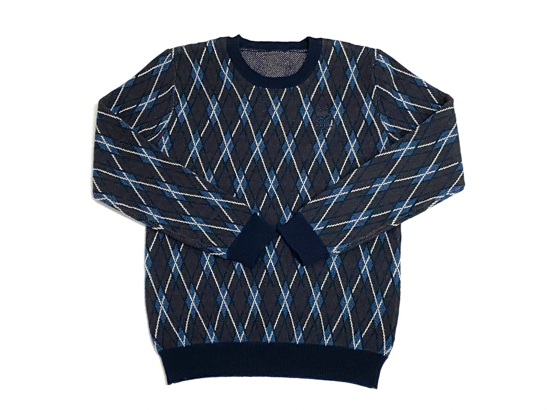 Multi Jared Argyle Knit Sweater