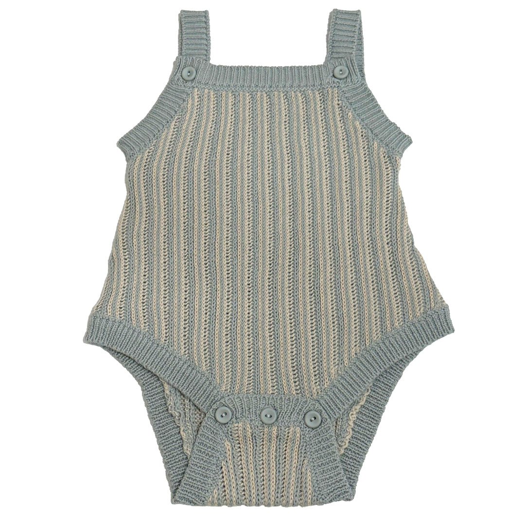 Blue Stripe Knit Bubble