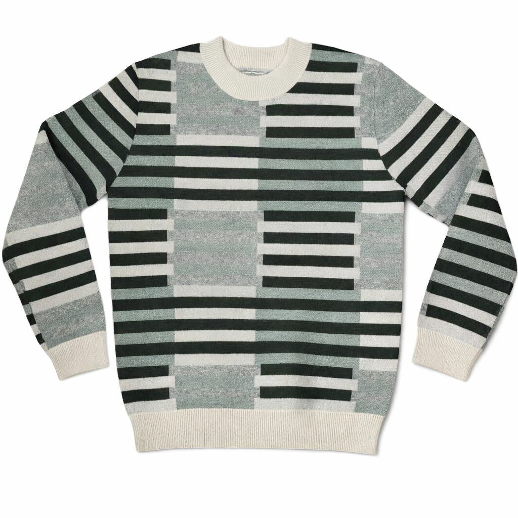 Grey Roy Pattern Knit Sweater