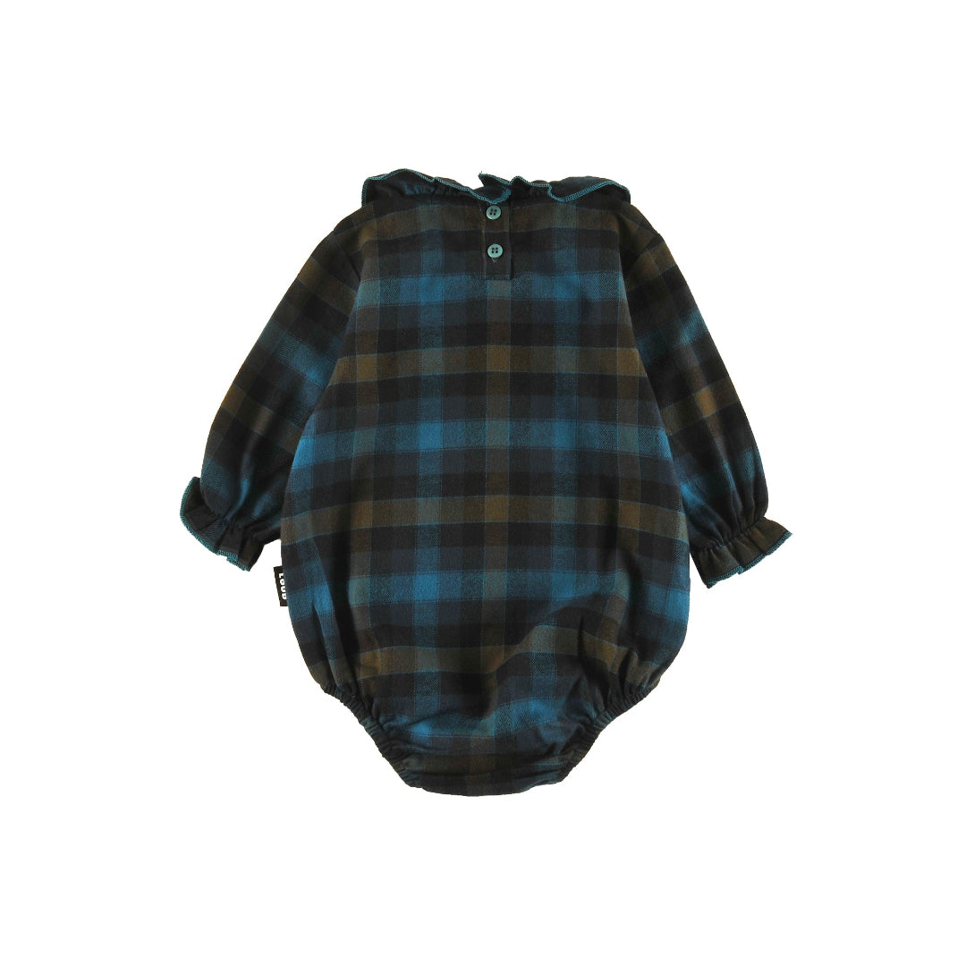 Check Baby Girl Romper, Relaxed Fit