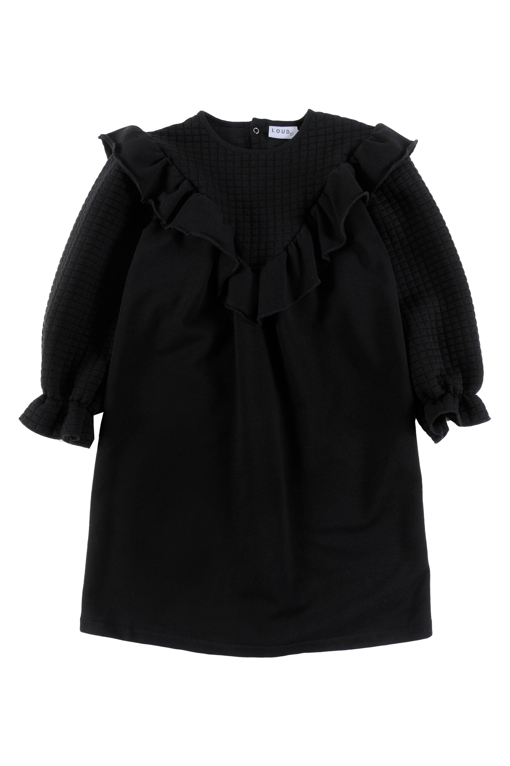 Black Me Ruffle Dress