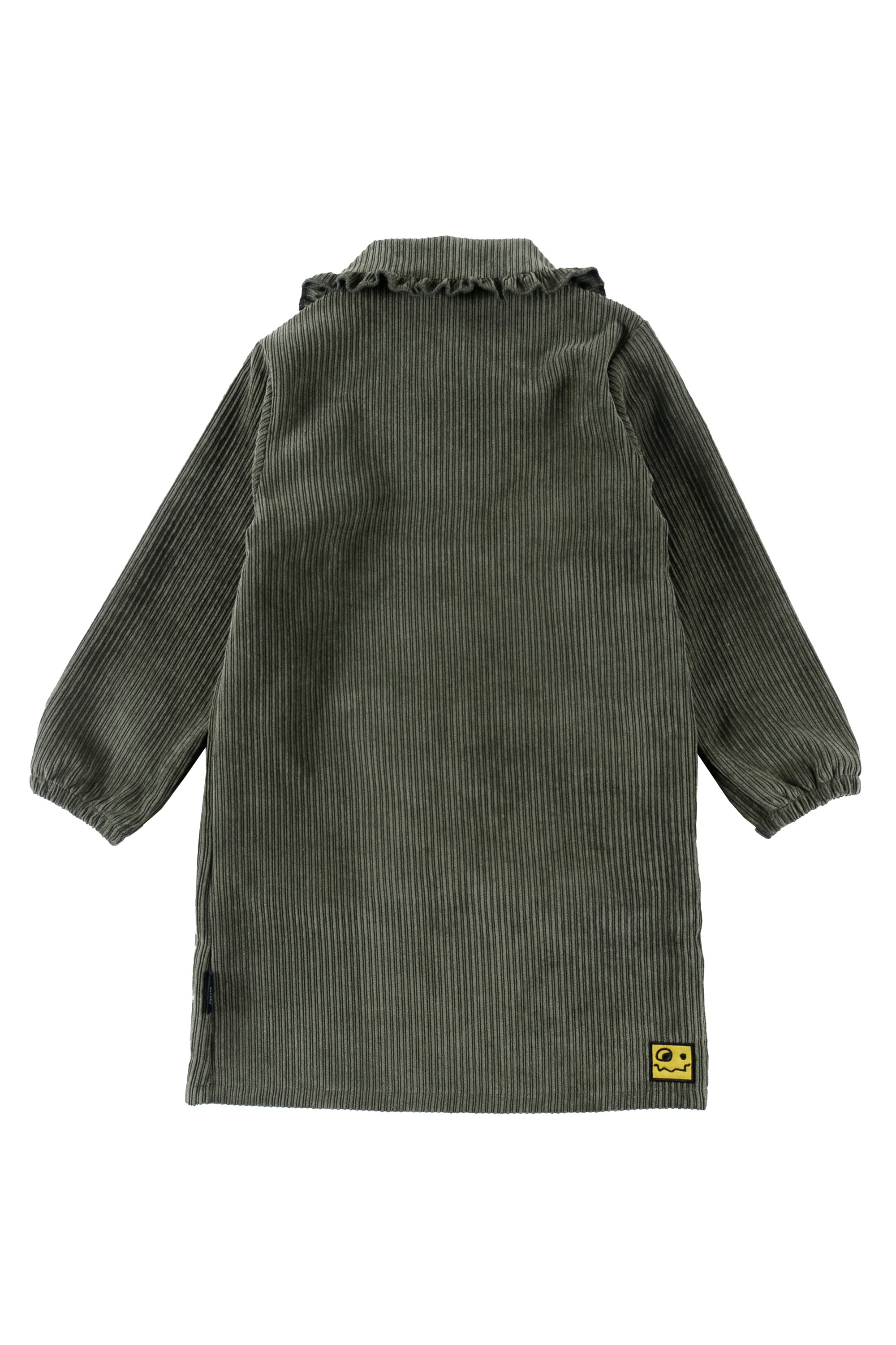 Dark Green/Ecru Amaryllis Collar A-Line Dress
