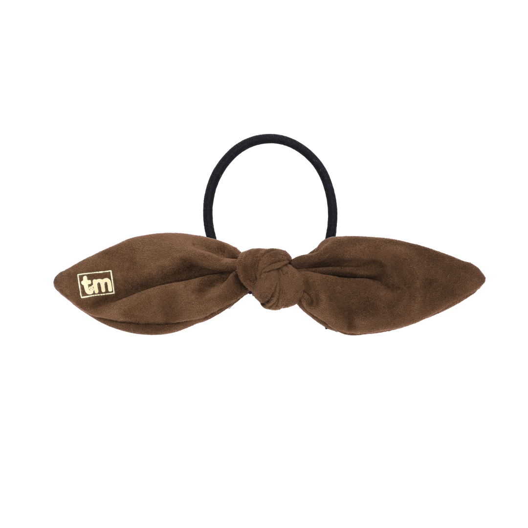 Taupe Suede Tie Pony Holder