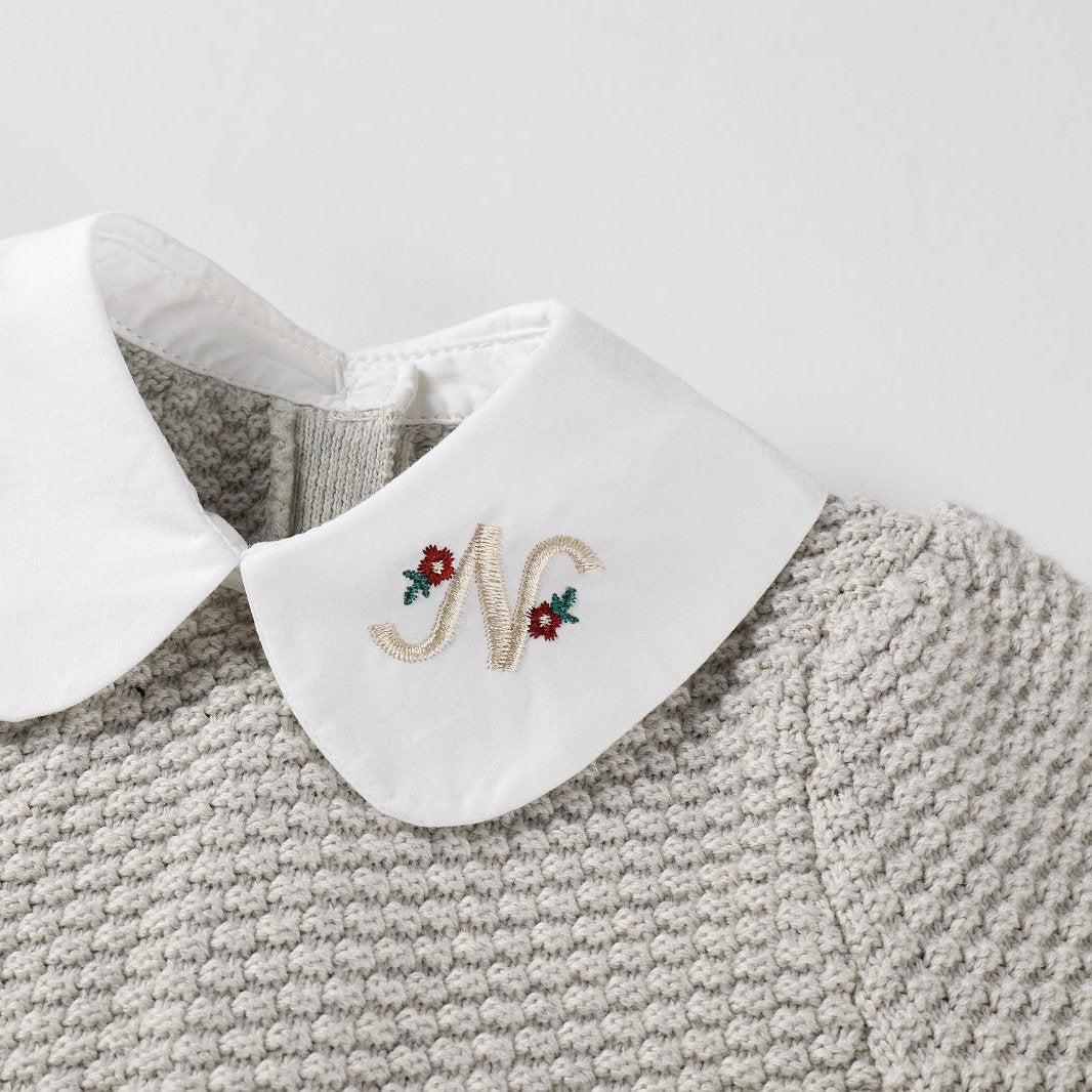 Girls Peter Pan Knit Sweater