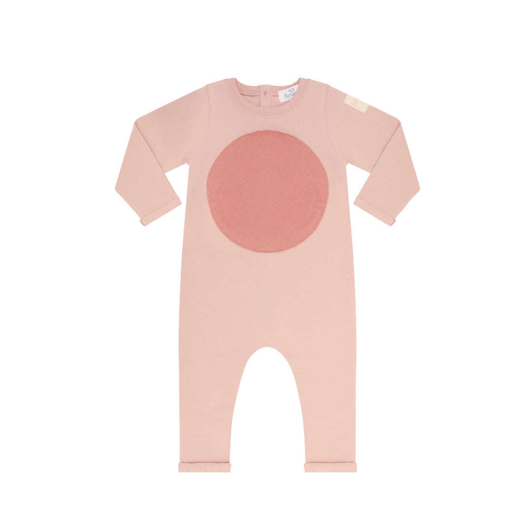 Pink Circle Patch Romper