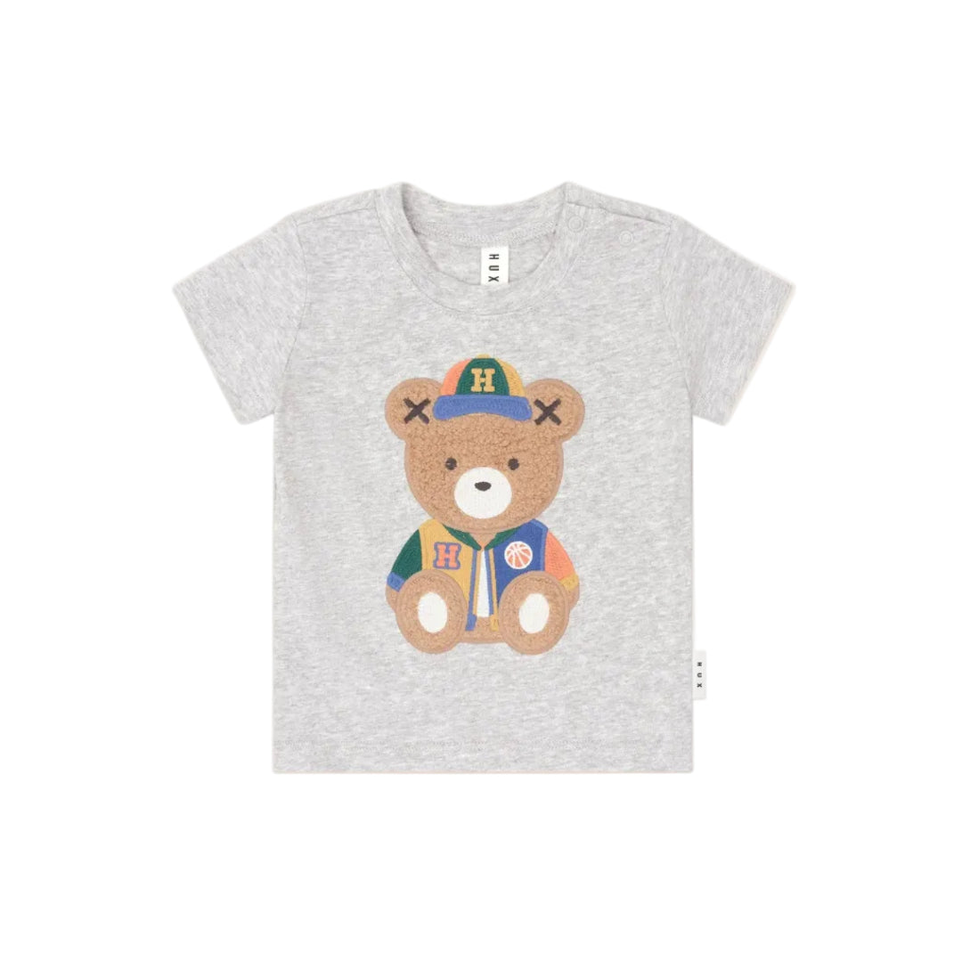 Grey Varsity Hux Tee