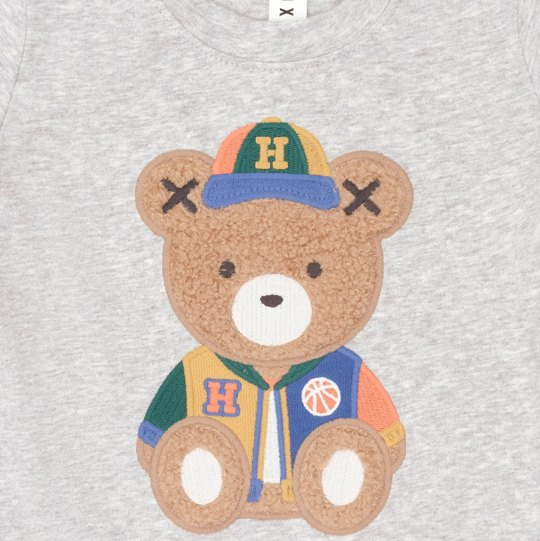 Grey Varsity Hux Tee
