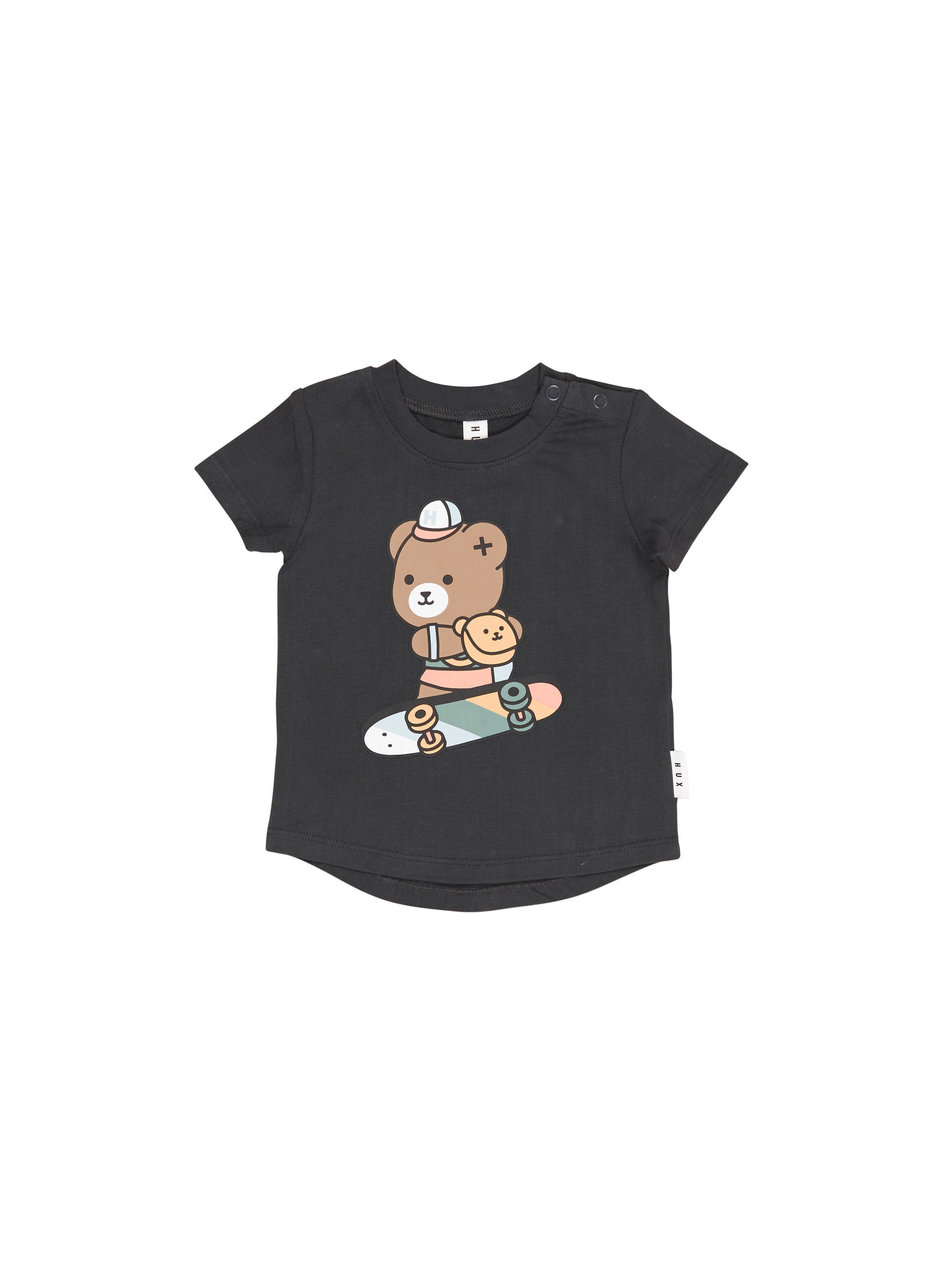 Soft Black Skater Bear T-Shirt