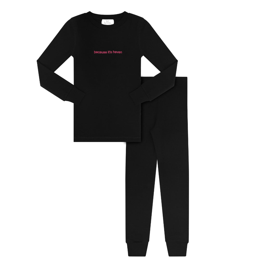 Black/ Pink Because its Heven PJs