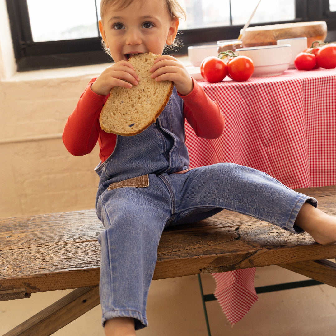 Pink Denim Pocket Overalls