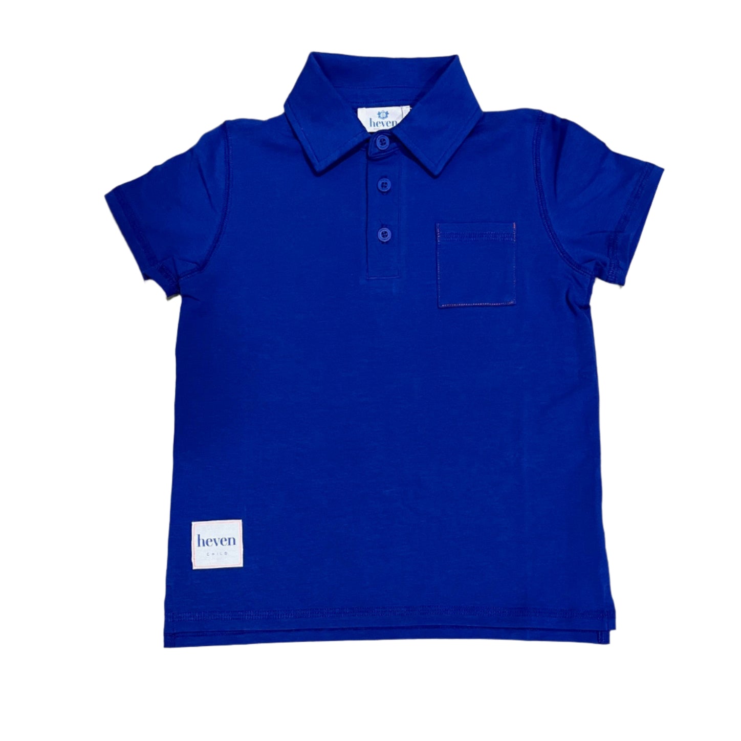 Royal Blue Boys Short Sleeve Heven Polo