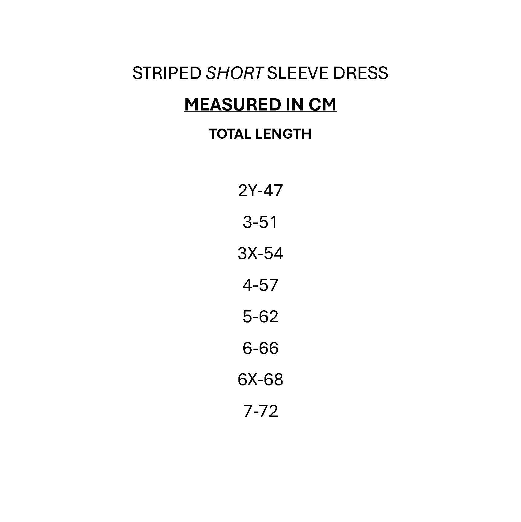 Blue Striped Short Sleeve Dress