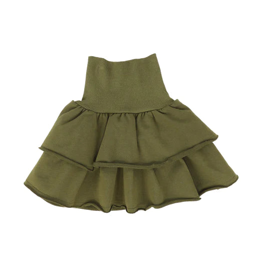 Green Tiered Skirt