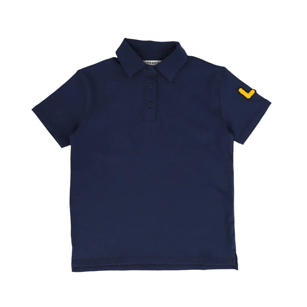 Navy LP Boy's Polo