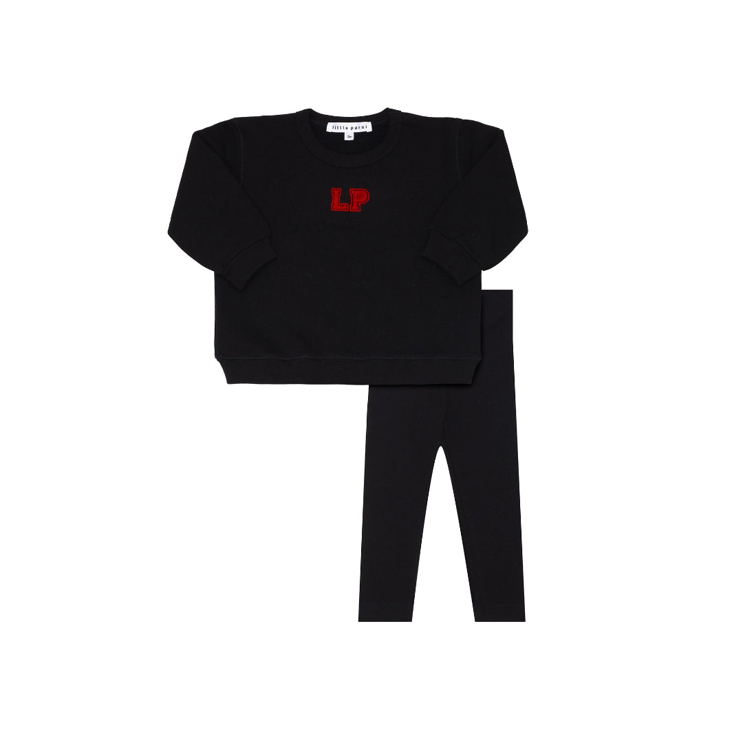 Black LP Baby Sweatshirt + Leggings