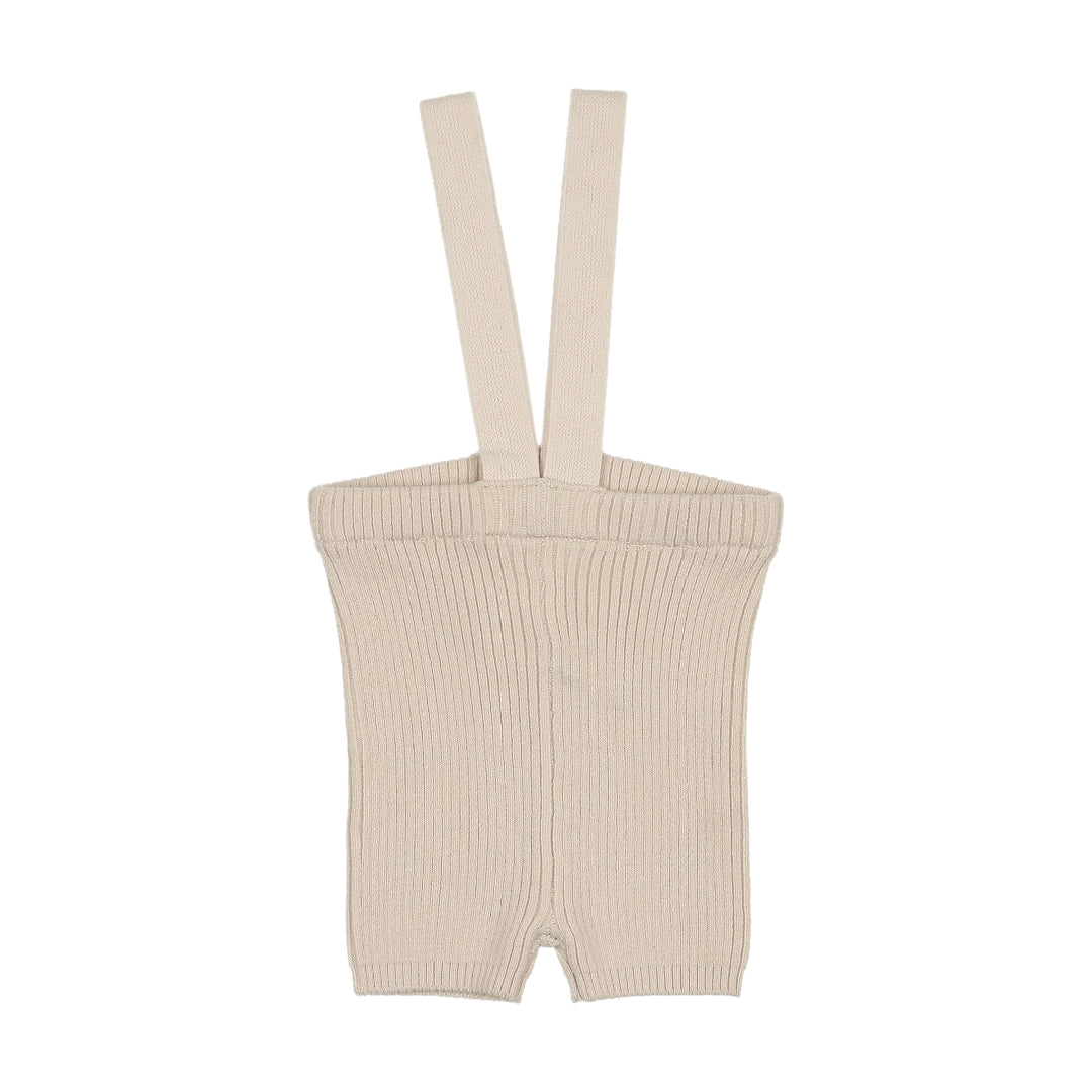 Wheat Knit Suspender Shorts