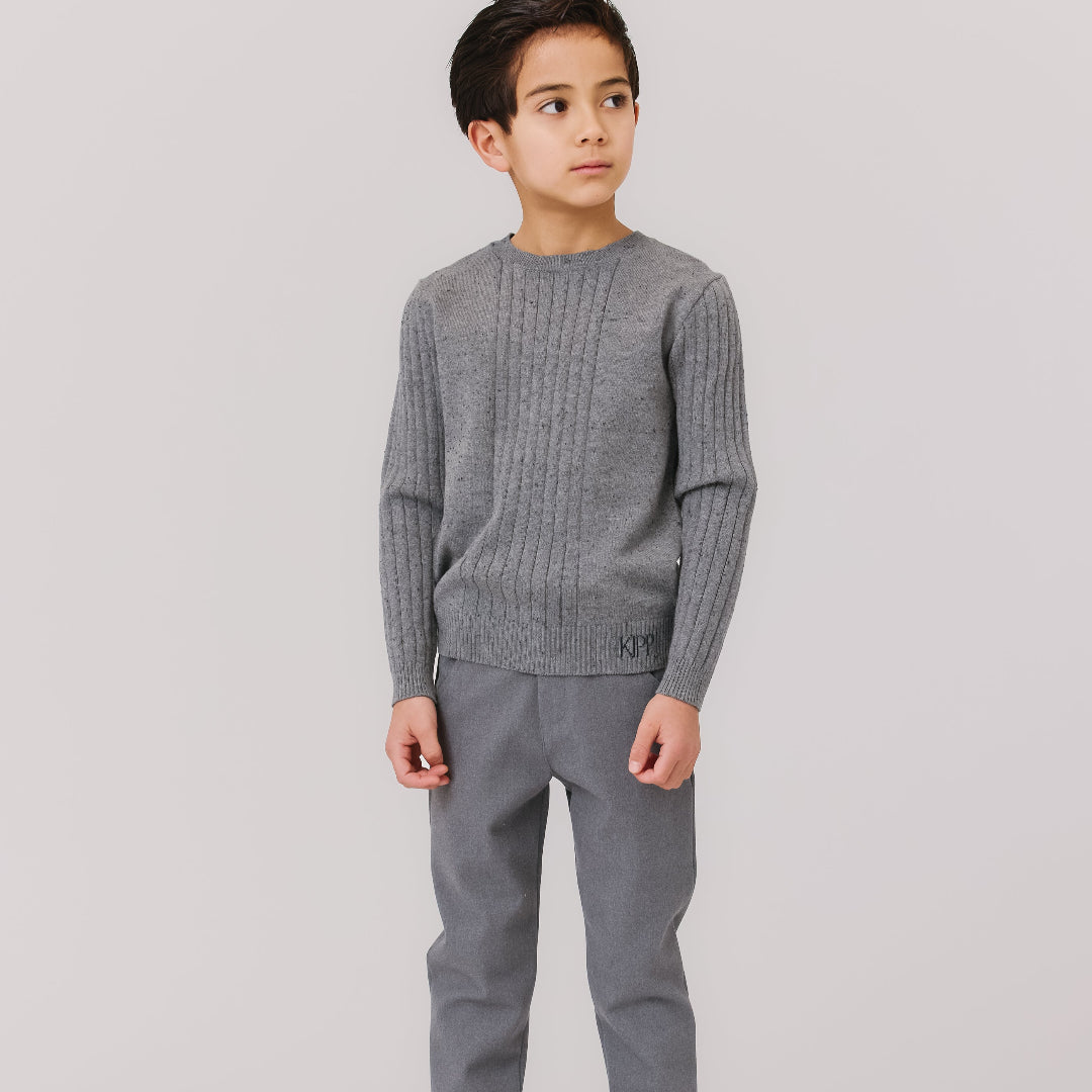 Grey Vince Knit Sweater