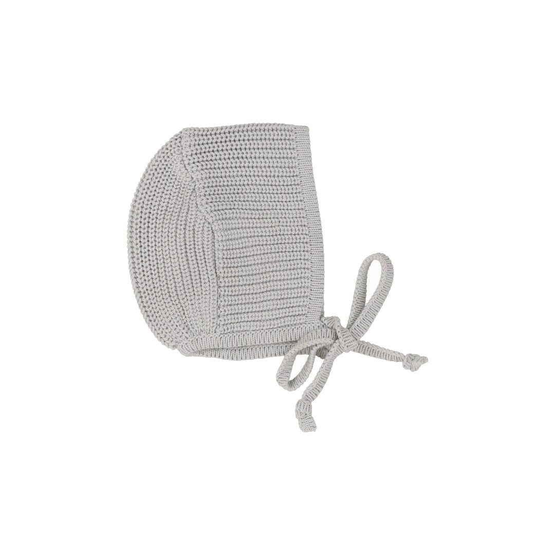 Light Blue Chunky Knit Bonnet