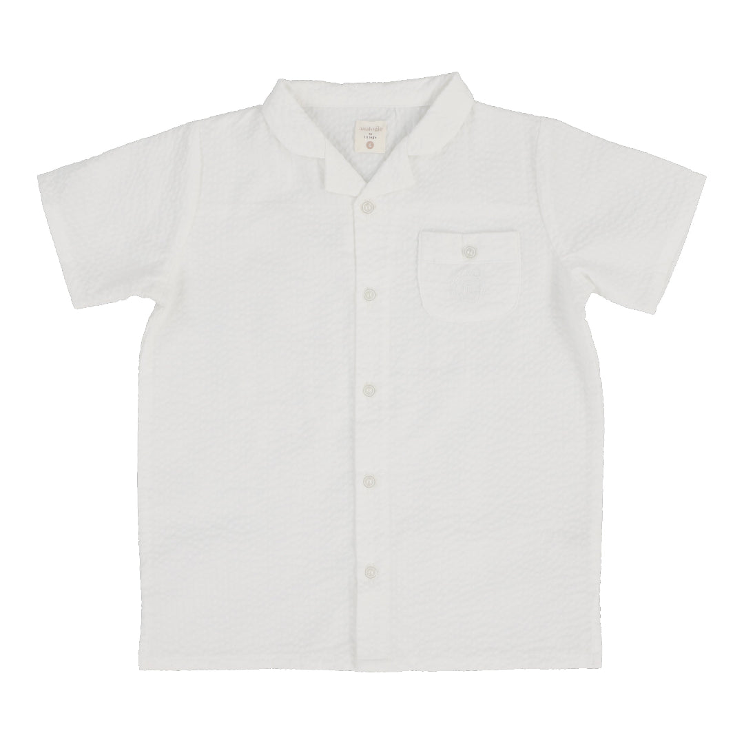 White Seersucker Shirt