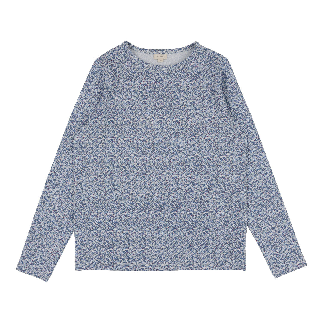 White Poppy Floral Long Sleeve Tee