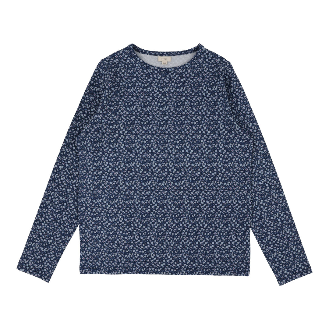 Navy Poppy Floral Long Sleeve Tee