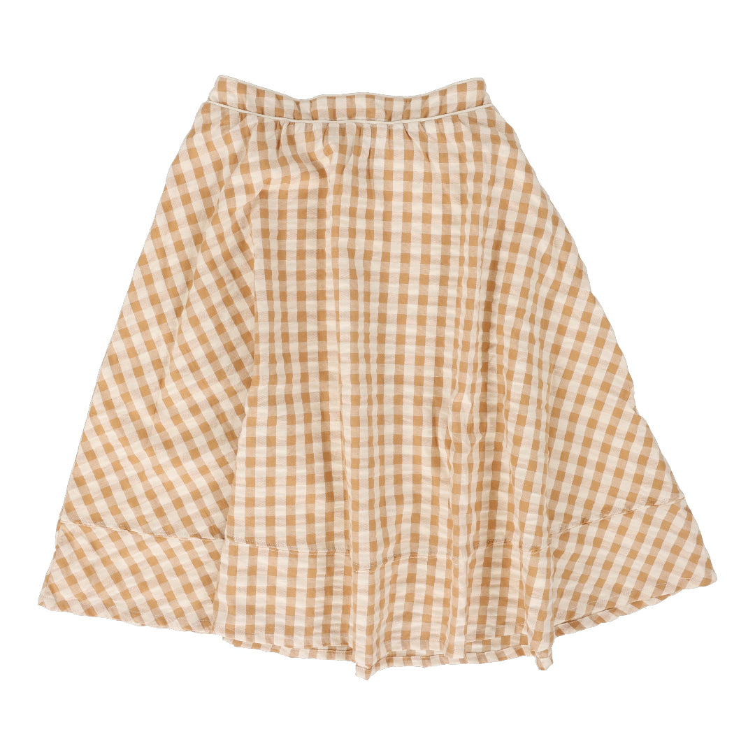 Golden Gingham Skirt