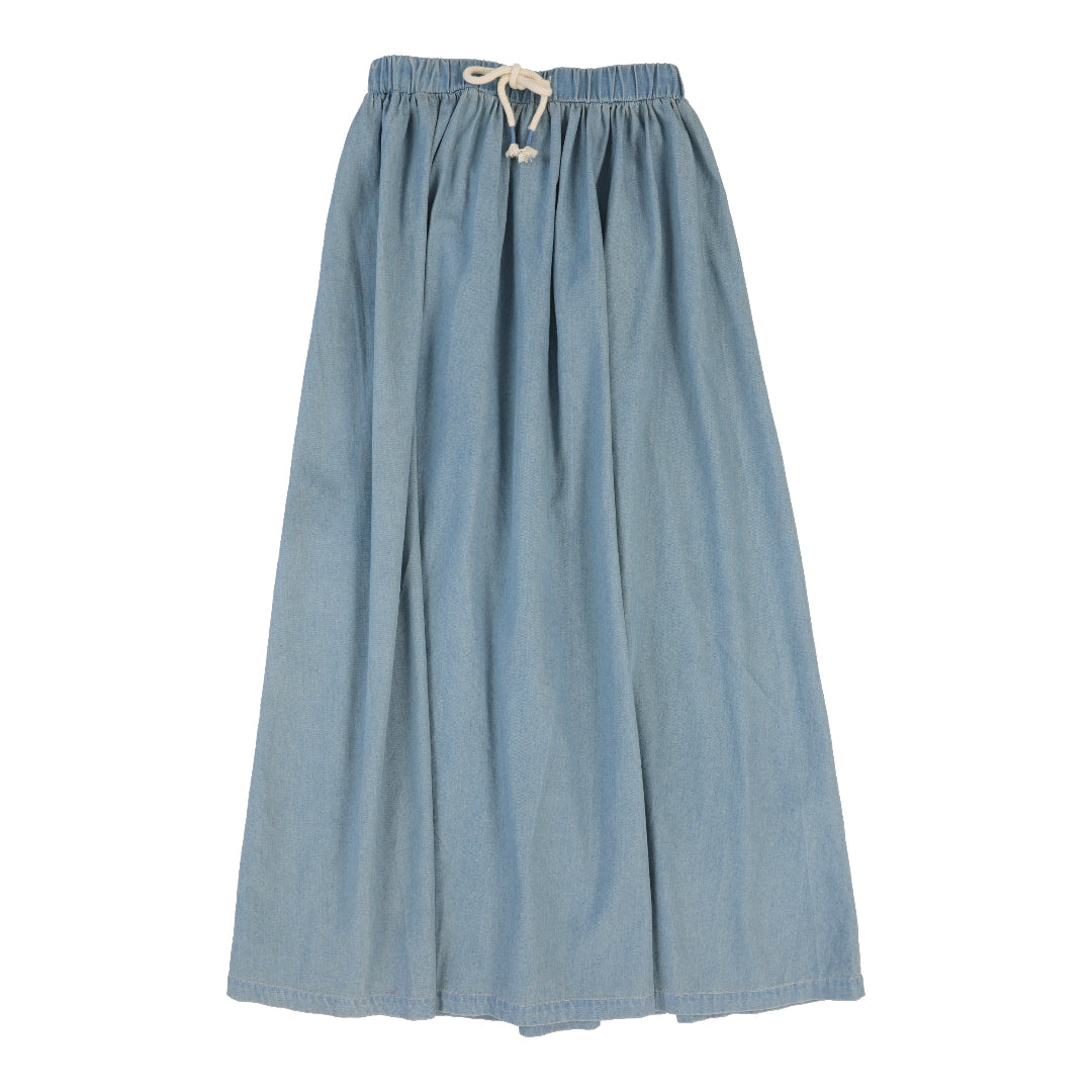Dark Tencel Circle Maxi Skirt