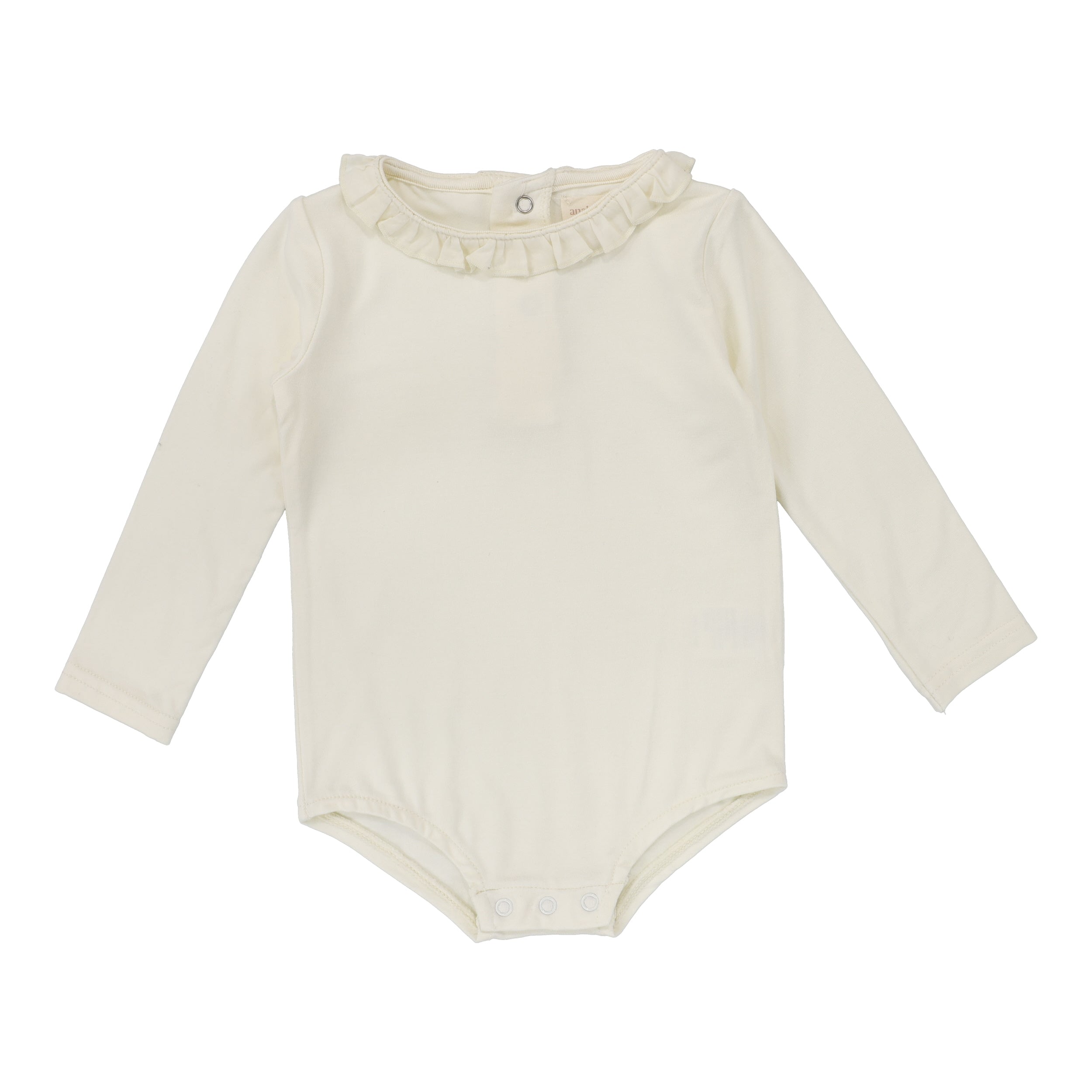 Cream Ruffle Onesie