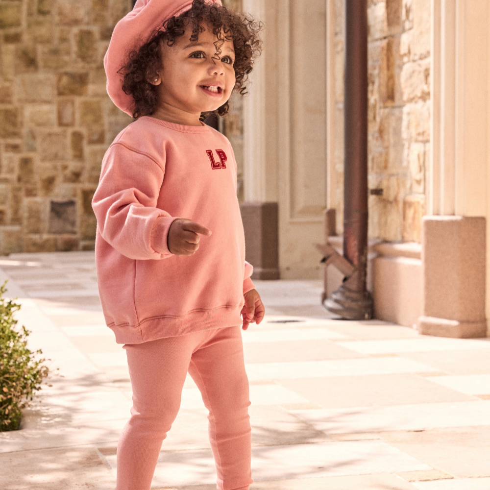 Pink LP Baby Sweatshirt + Leggings