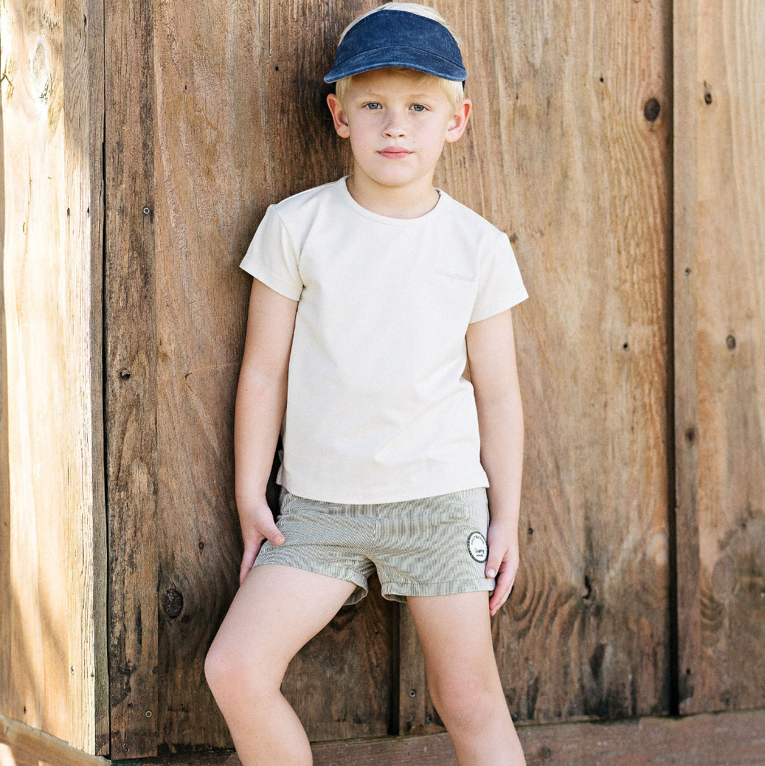 Natural Dainty Denim SS Tee