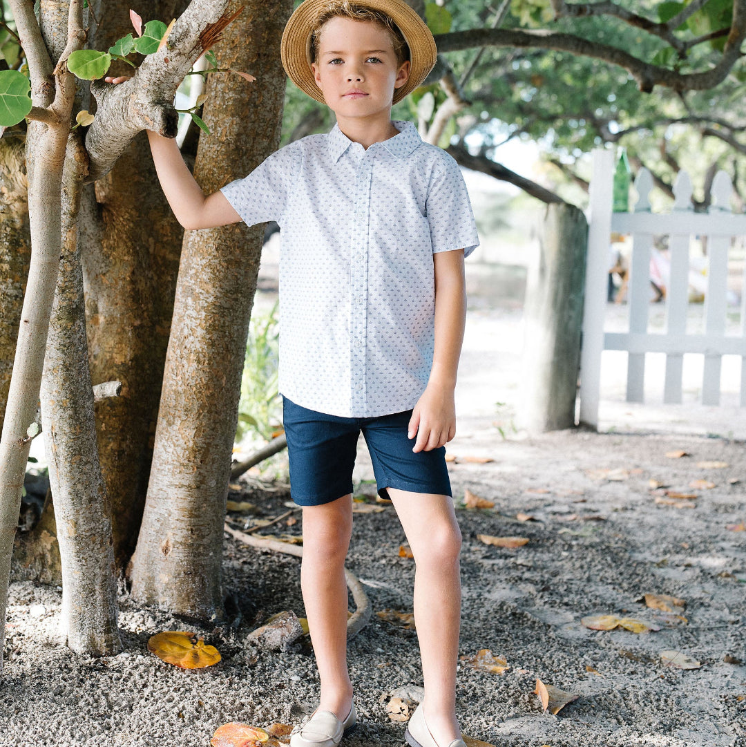Clear Blue Leaf Mountain Meadow Shirt