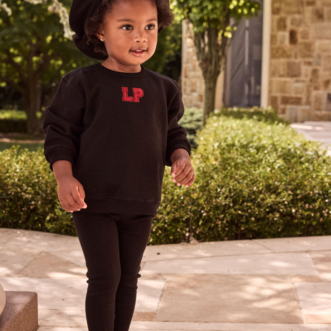 Black LP Baby Sweatshirt + Leggings