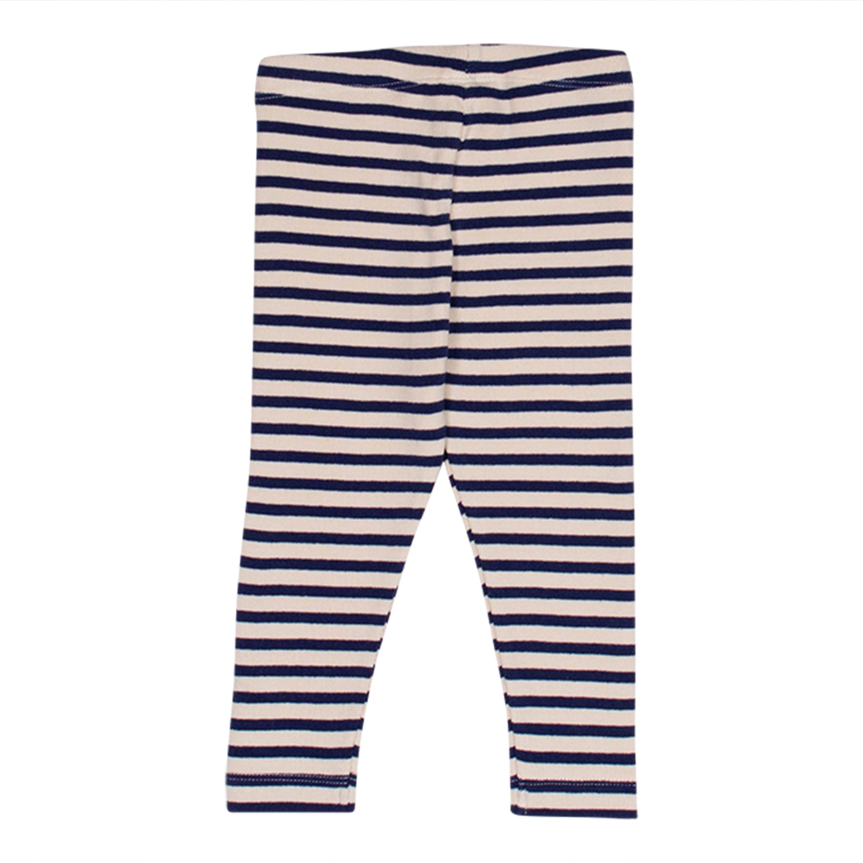 Navy/Ecru Mini Stripe Leggings