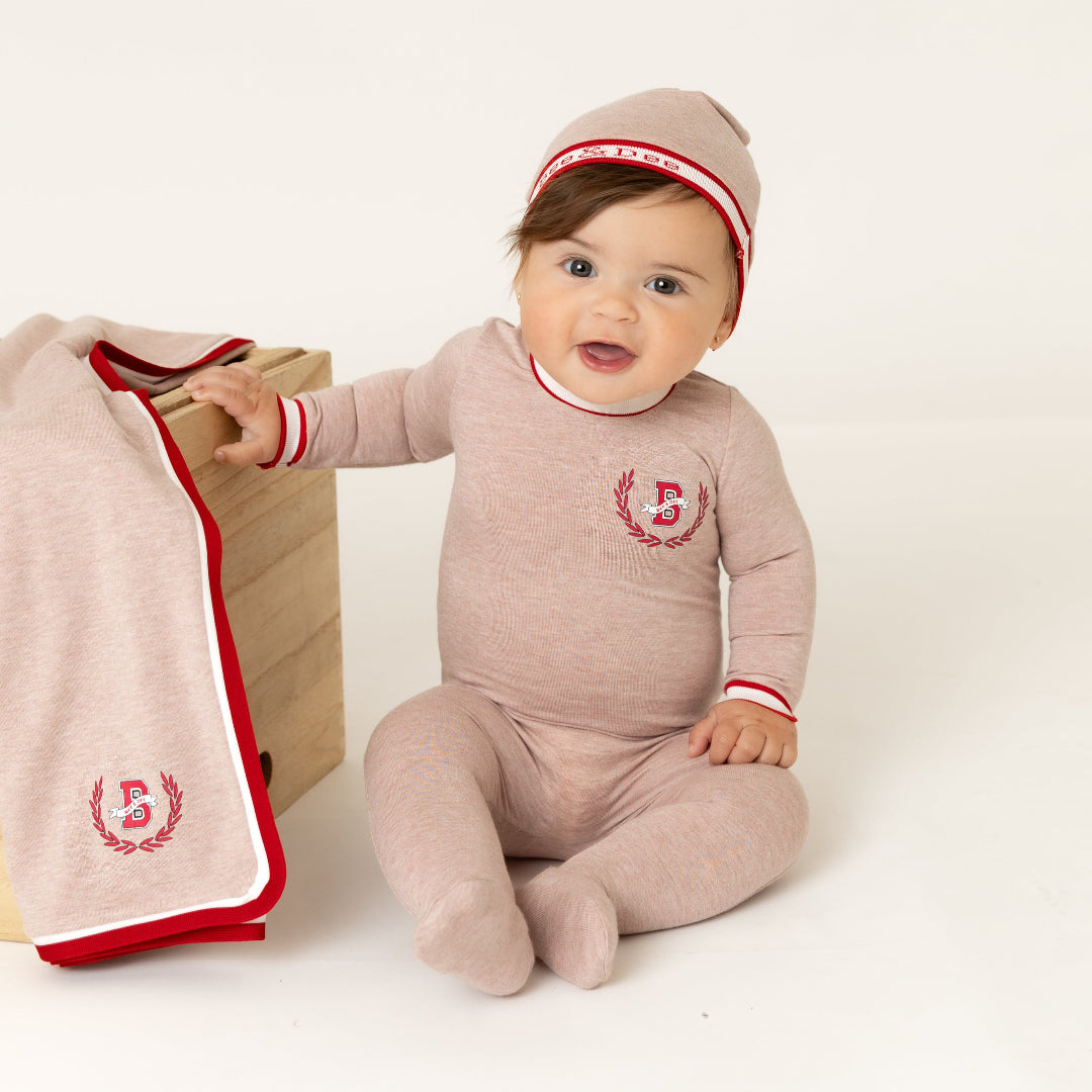 Flush Modal Varsity Collection Footie with Beanie