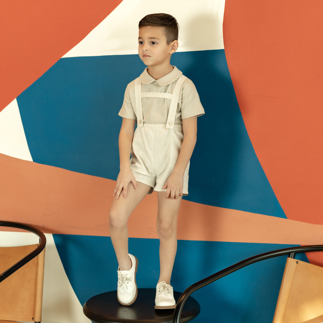 Tan Peter Pan Top