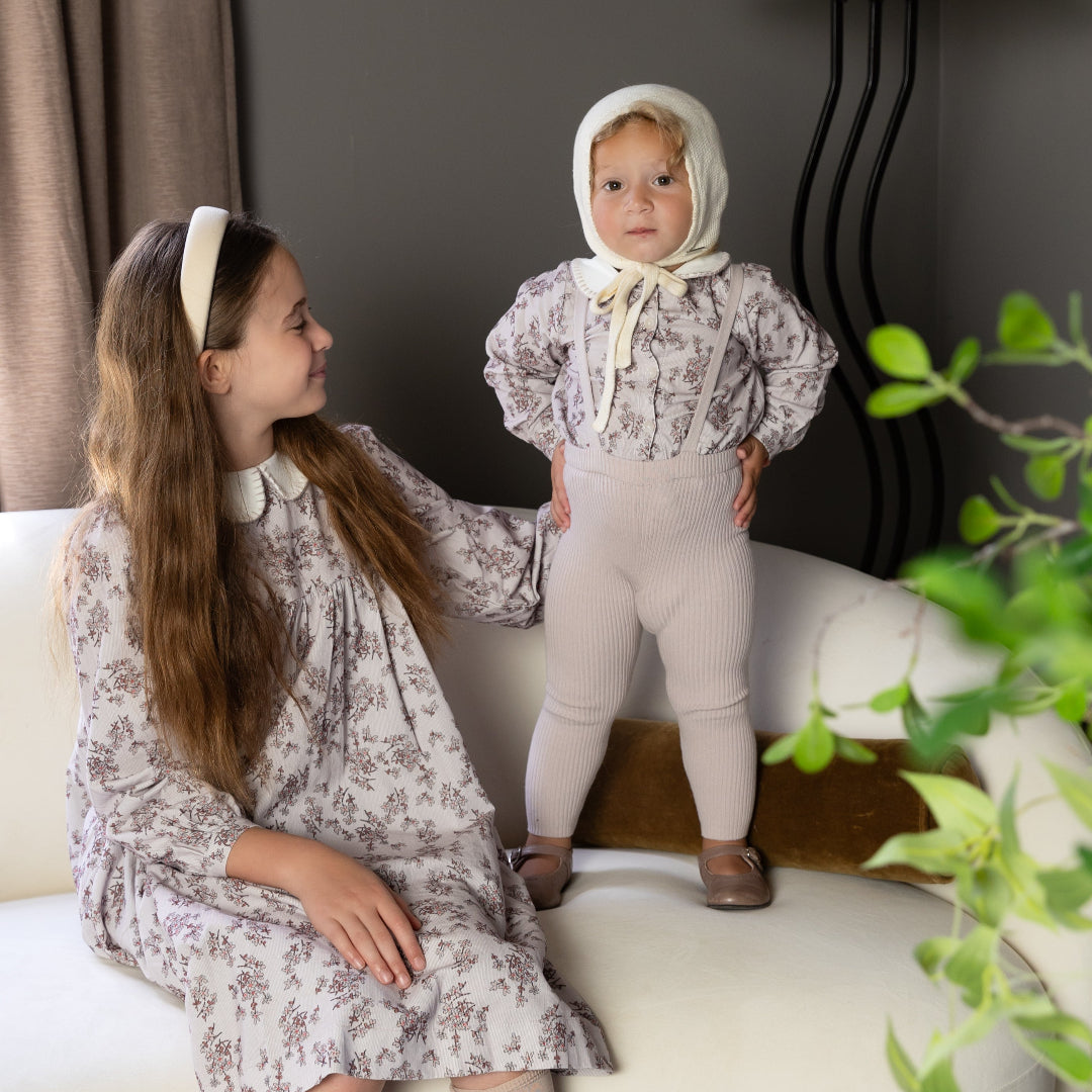 Floral Corduroy Dress