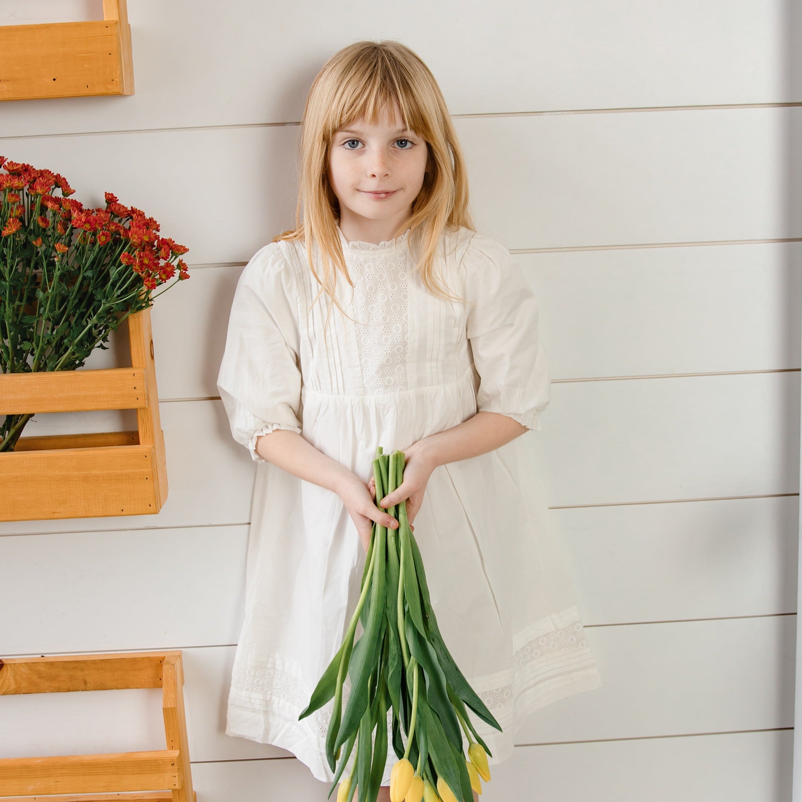 Ivory Lace Insert Dress
