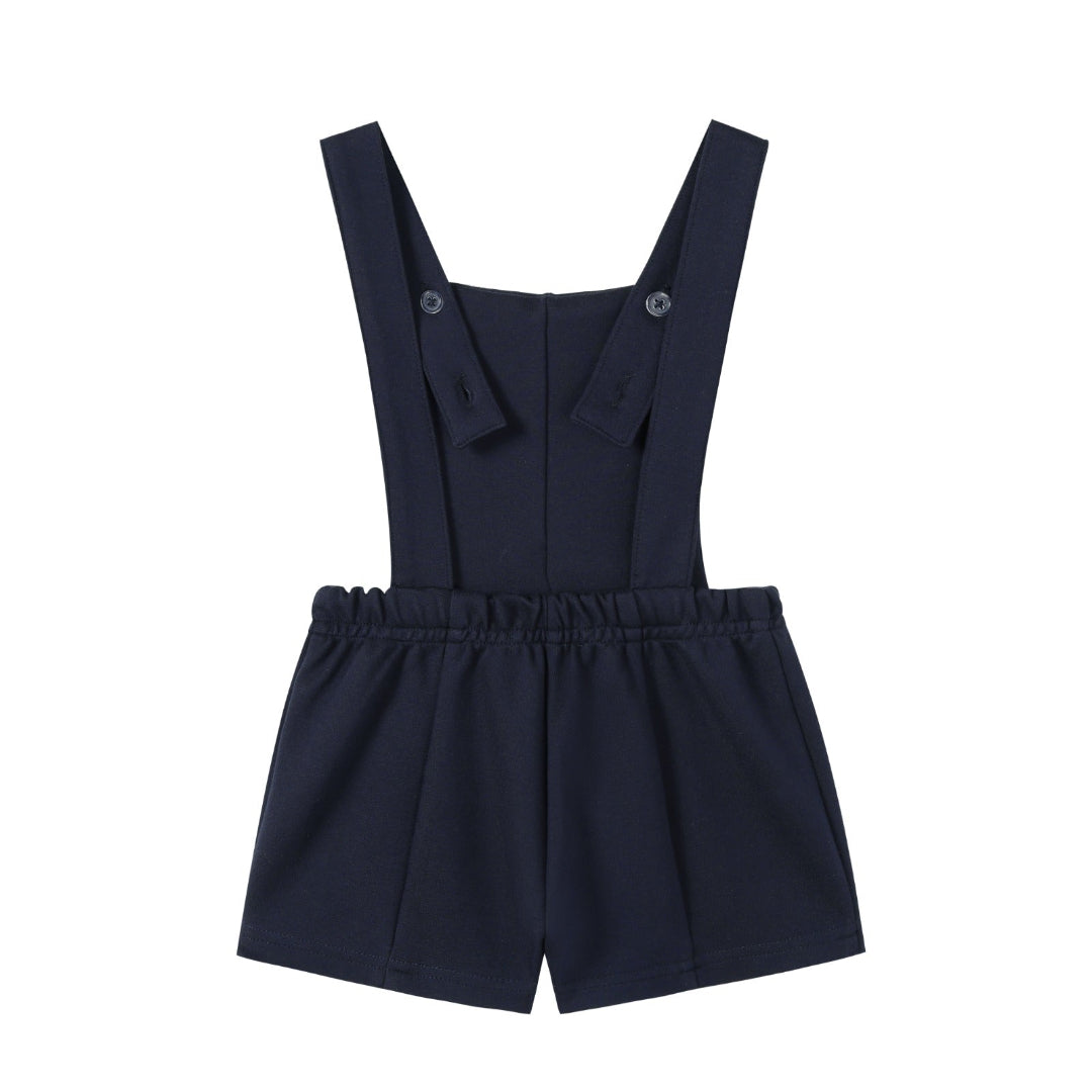 Navy Double Breasted Romper