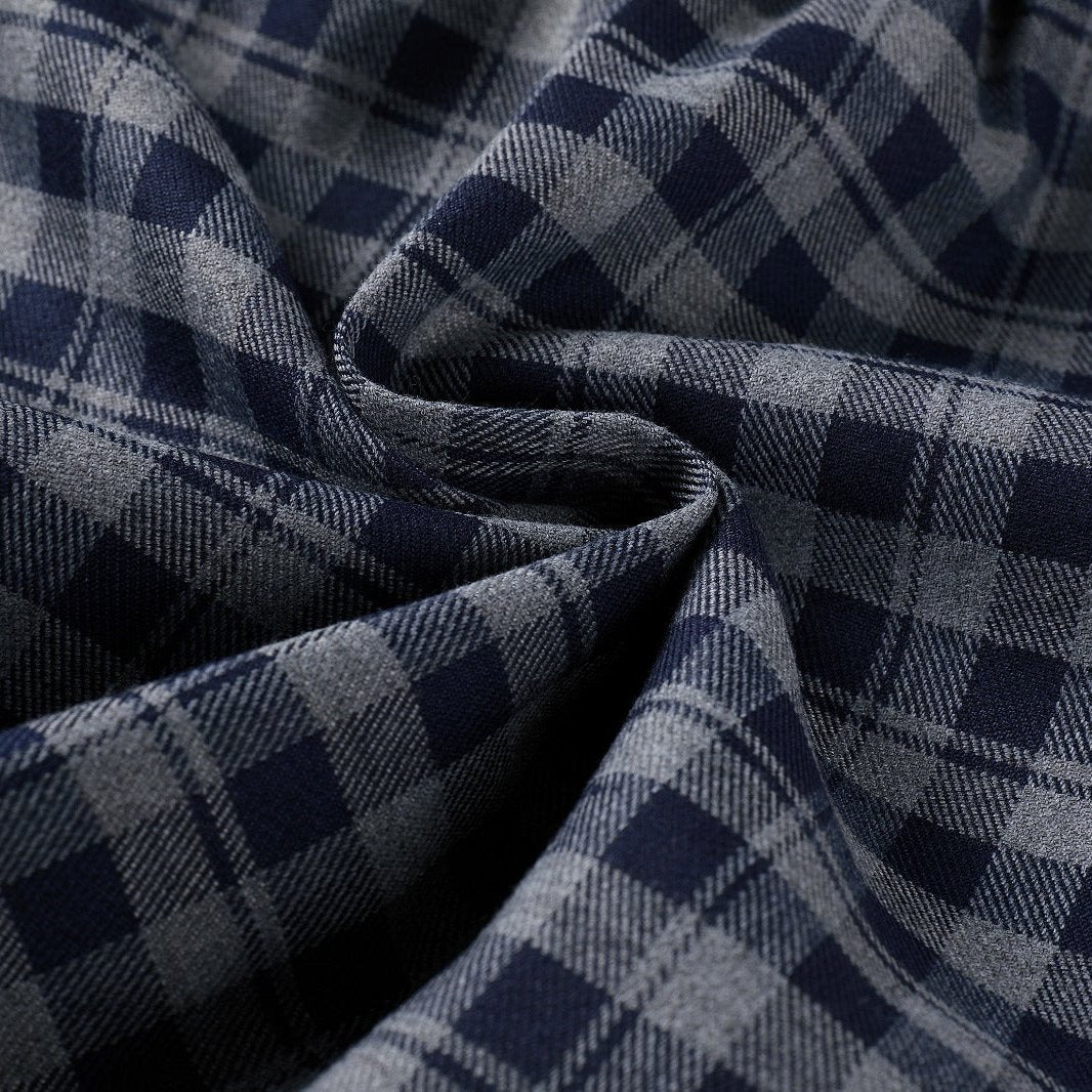 Navy Gingham Strap Jumper