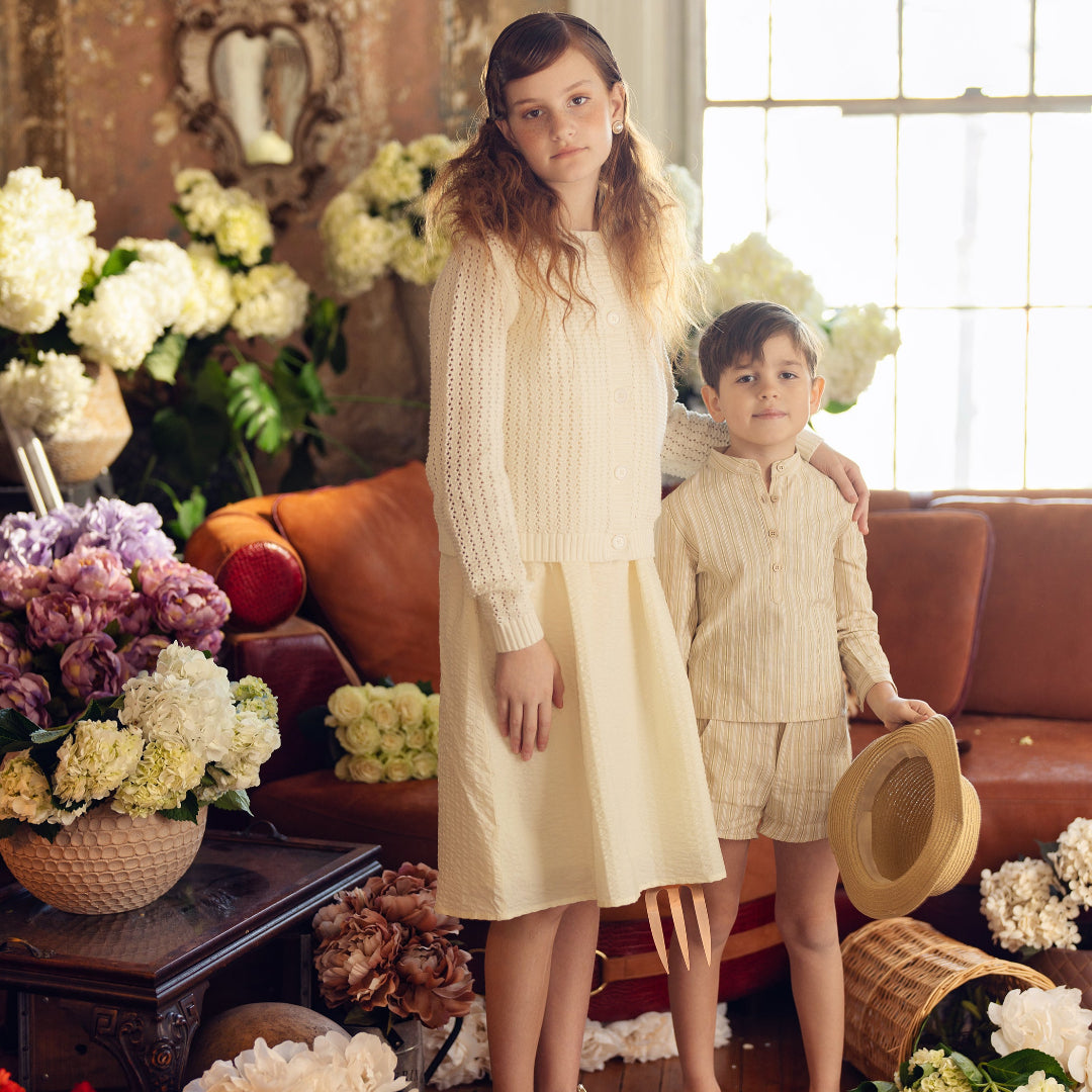 Stripe Multi Color Stems Shorts