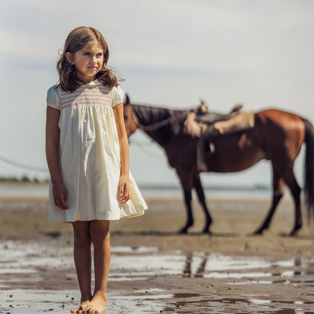 Natural Lorreta Dress