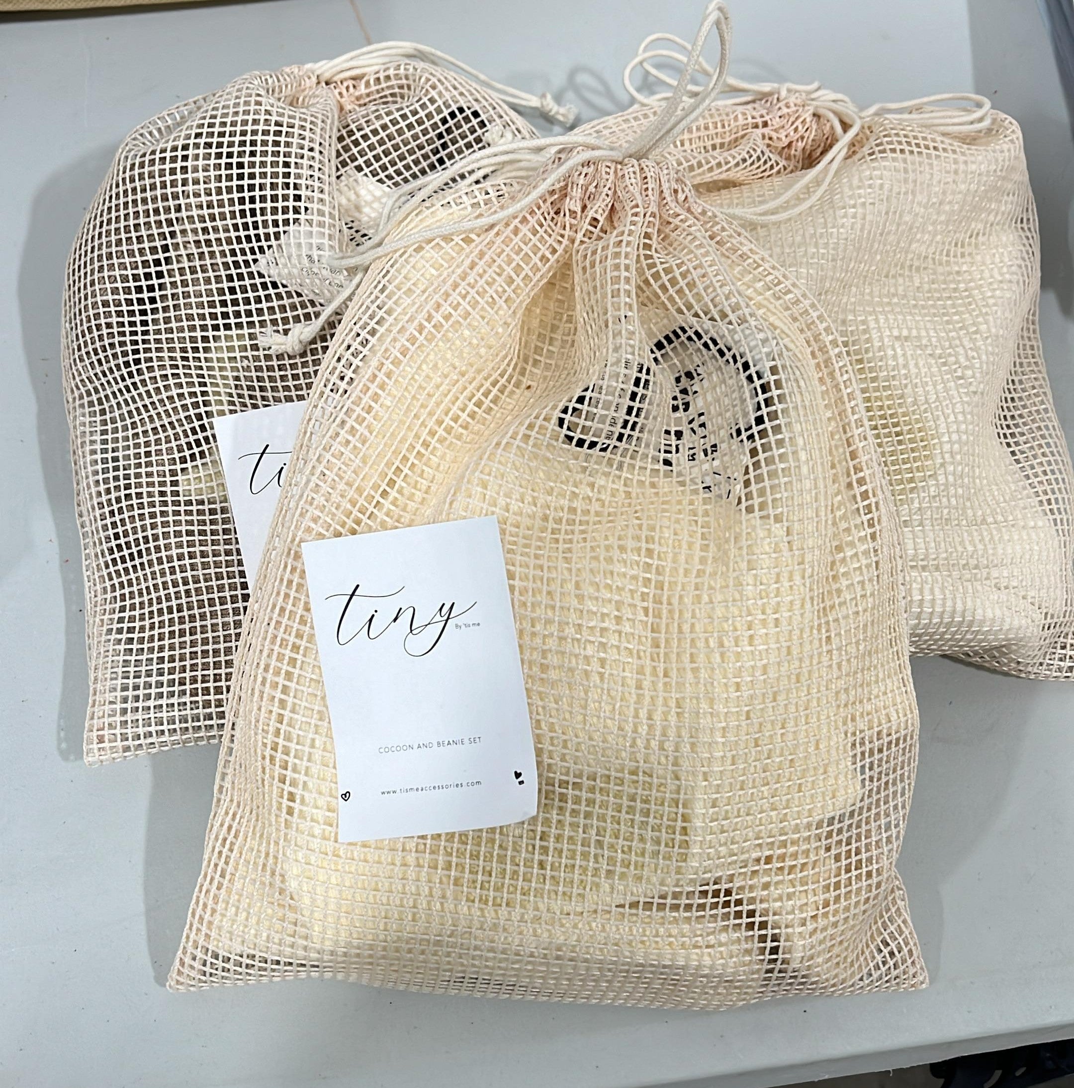 Taupe Cocoon & Beanie Set