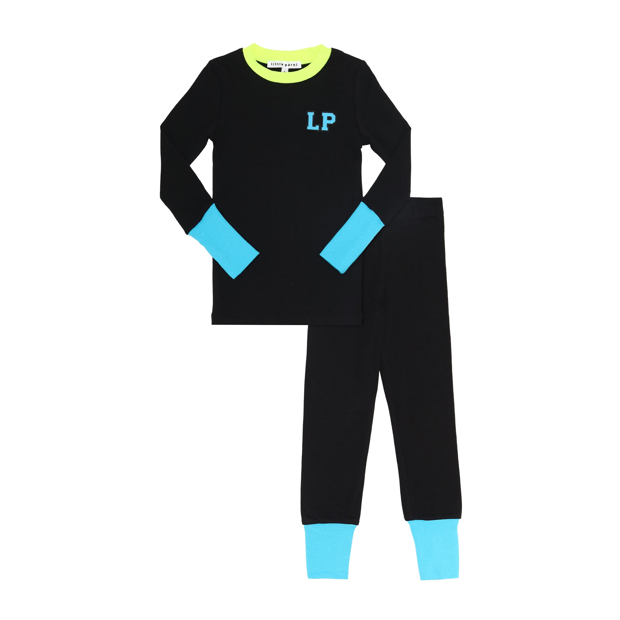 Black/Blue Neon LP Logo Pajamas
