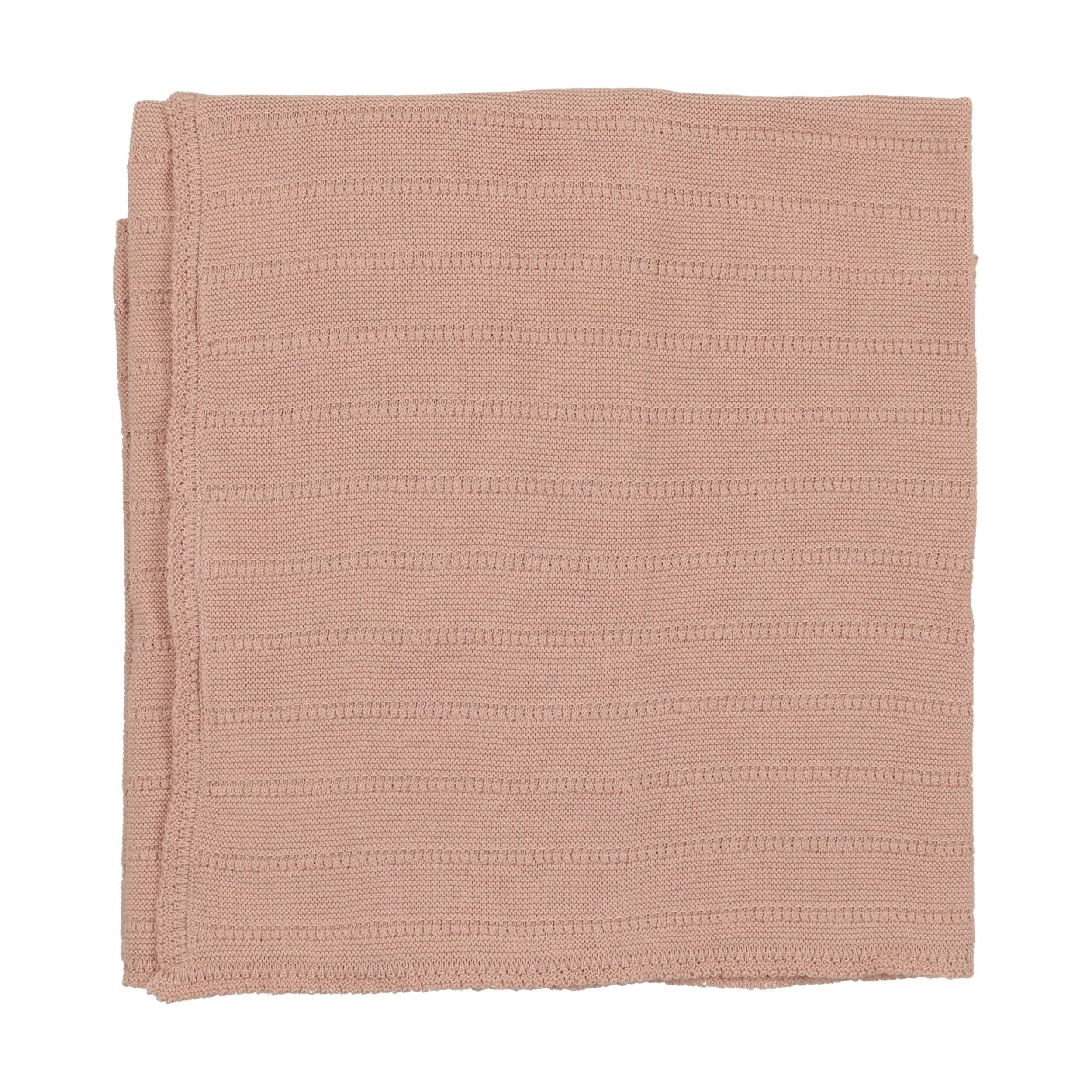 Darling Pink Pointelle Knit Blanket