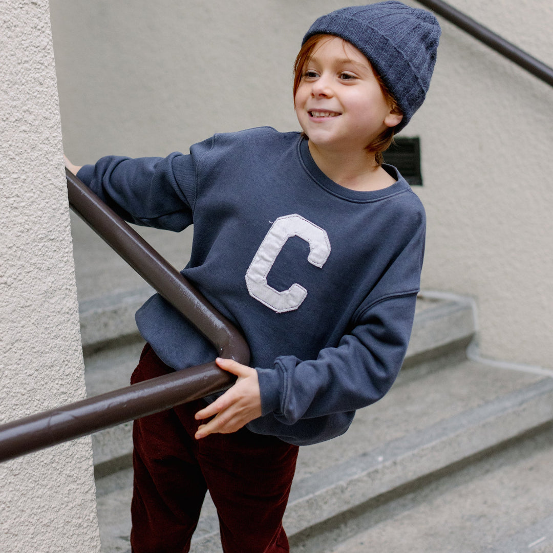 Navy Cru Relaxed Sweatshirt