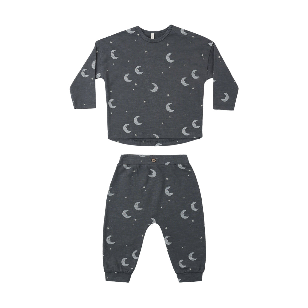 Moons Long Sleeve Tee + Pant Set