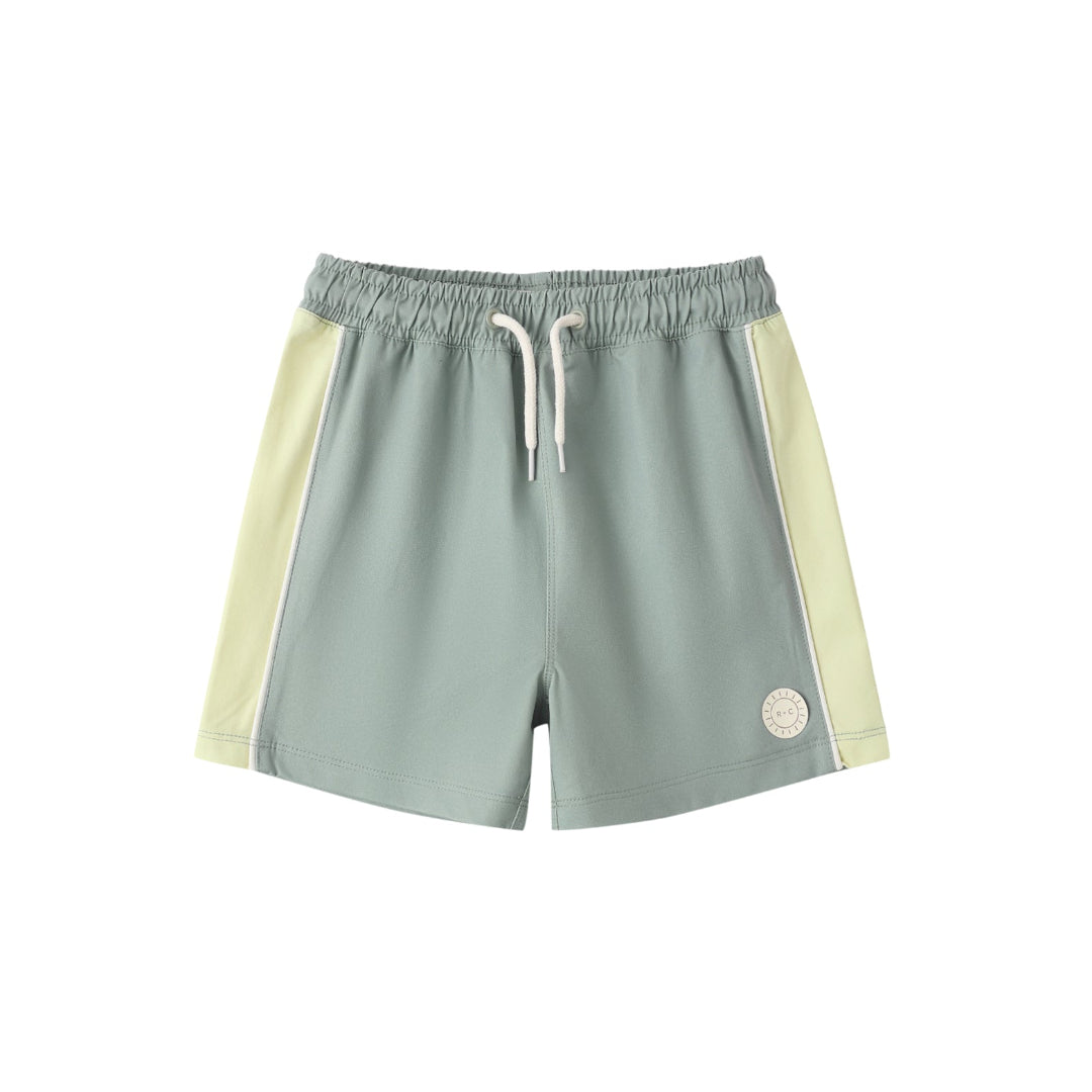 Sea Green Paneled Boardshort