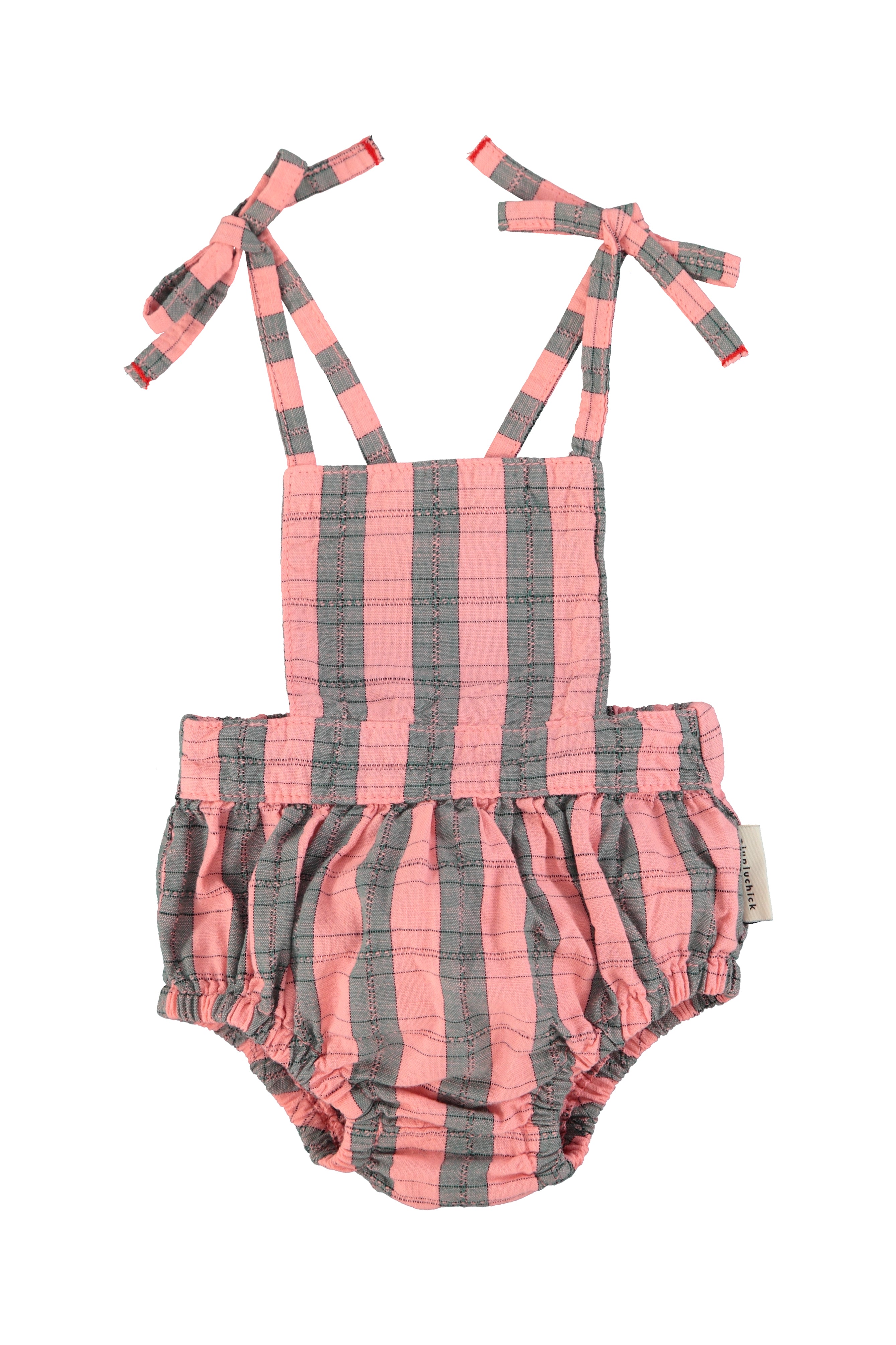 Pink & Green Checkered Playsuit