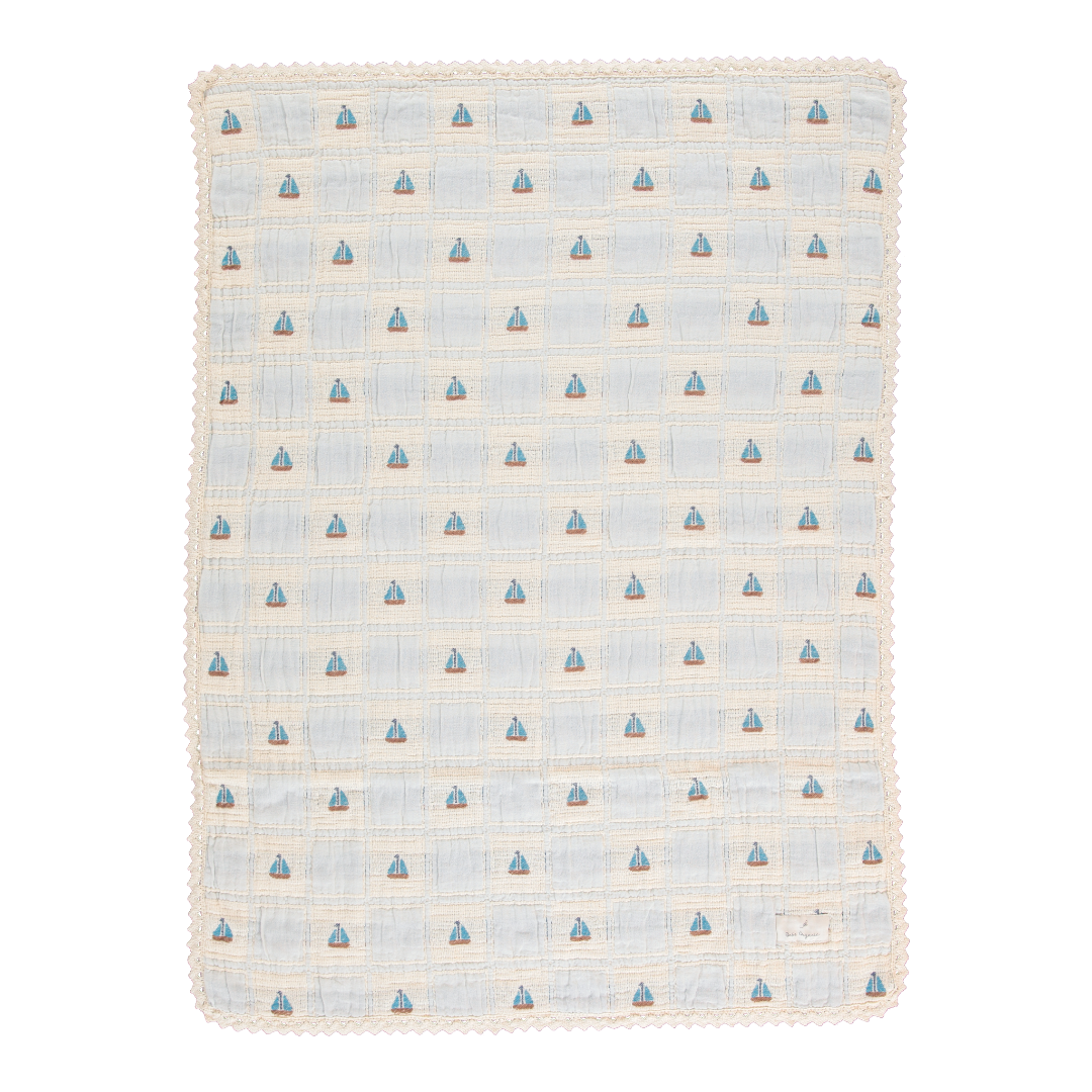 Atlantic Boat Patchwork Baby Blanket
