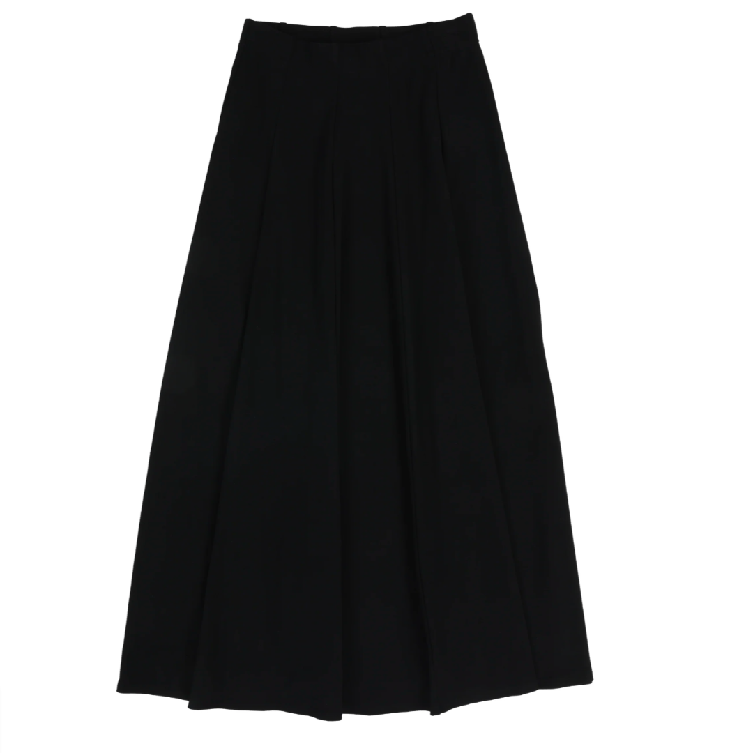 Black Panel Maxi Skirt